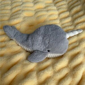 Warmies Gray Whale Plush Microwaveable Stuffed Animal Heat Pack Soft Cozy Toy